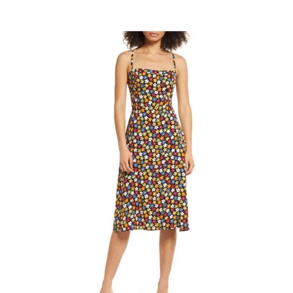 NWT Reformation Crimini Black Multi
Afternoon Floral‎ Danica Slip Dress Sz.O